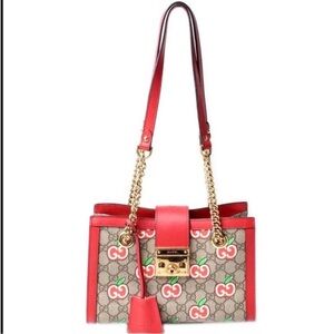 Gucci Red and Gold Shoulder Bag